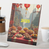 2025年中国のおめでとう 台座サイン (インサイチュ)