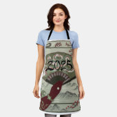2025年中国のの新おもしろい エプロン (着用した状態)