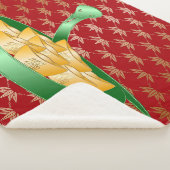 2025年中国のの新年おめでとう金 シェルパブランケット (3/4)