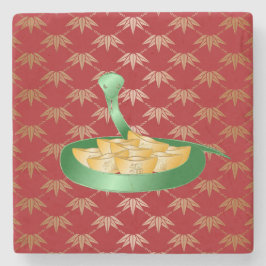 2025年中国のの新年おめでとう金 ストーンコースター