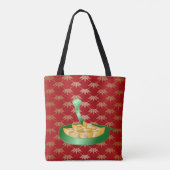 2025年中国のの新年おめでとう金 トートバッグ (裏面)