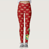 2025年中国のの新年おめでとう金 レギンス (正面)