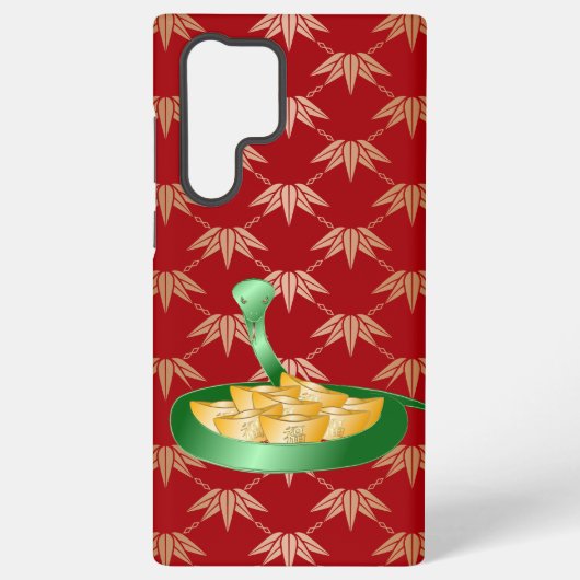 2025年中国のの新年おめでとう金 SAMSUNG GALAXYケース (裏面)