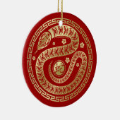 2025年中国のの新年 セラミックオーナメント (右)