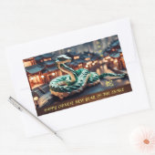 2025年中国のの旧正月(HRS) 長方形シール (封筒)