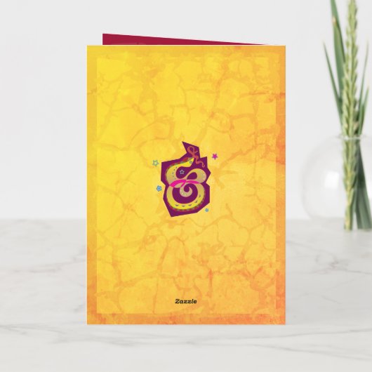 2025年中国のスネーク旧正月はっきりした黄クール シーズンカード (裏面)