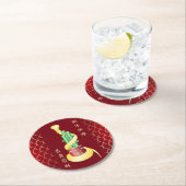 2025年中国の初のラッキー竹 ラウンドペーパーコースター (インサイチュ)