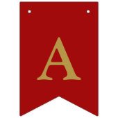 2025年中国の初の金ゴールドヘビ バンティングフラッグ (第3の旗)