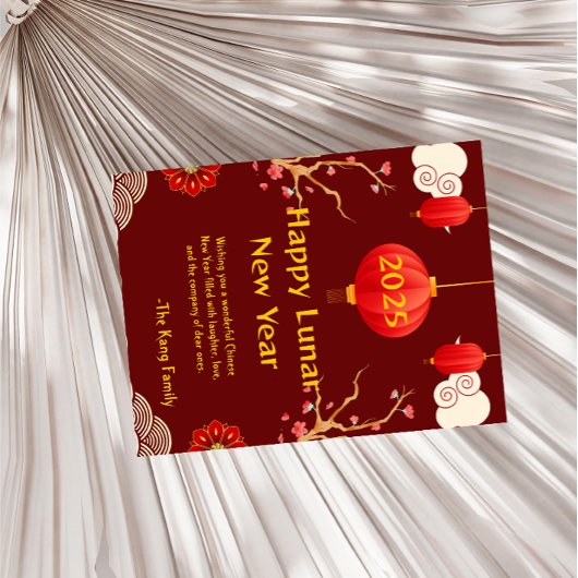 2025年中国の初 シーズンポストカード