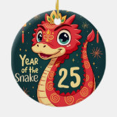 2025年中国の新年 セラミックオーナメント (裏面)