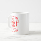 2025年中国の正月のスネークランタンコーナー コーヒーマグカップ (正面左)