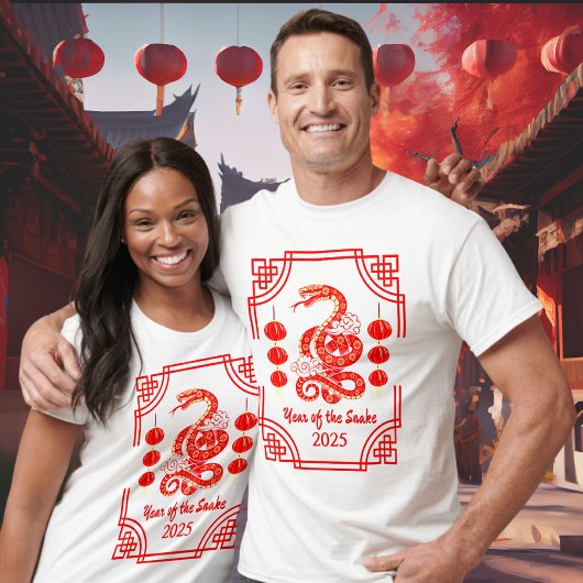 2025年中国の正月のスネークランタンコーナー Tシャツ