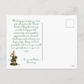 2025年中国の正月の蛇月お祝い シーズンポストカード (裏面)