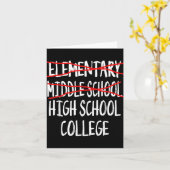 2025年中学卒業 – 中おもしろい学 カード (黄色い花)