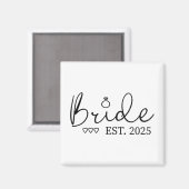 2025年予定の花嫁 結婚準備中 婚約者との約束 マグネット (正面/裏面)