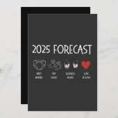 2025年予測 ママになる新年 シーズンカード (正面/裏面)