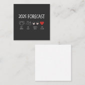 2025年予測 ママになる新年 ノートカード (正面/裏面)