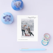 2025年予算で楽しむ ホリデー2枚組 フォト 現代的 ミニマル カード (シングル)