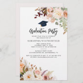 2025年予算区分フローラ卒業パーティーカード 便箋 (正面/裏面)