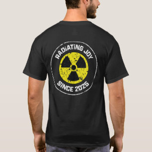 2025年以来の喜びを放つ放射シンボルグランジ Tシャツ