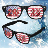 2025年元旦アメリカ国旗 レトロサングラス
