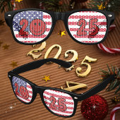 2025年元旦アメリカ国旗 レトロサングラス