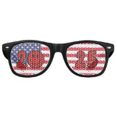 2025年元旦アメリカ国旗 レトロサングラス (正面)