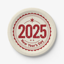 2025年元旦ペーパープレート ペーパープレート