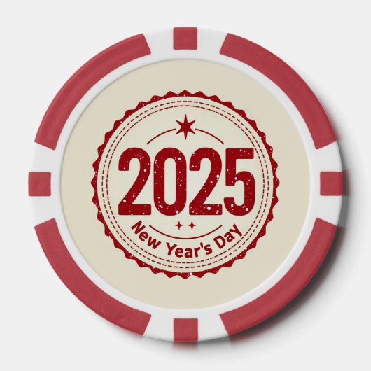 2025年元旦ポッカーチップ ポーカーチップ (正面)