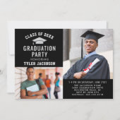 2025年写モダン真・シルバー2025年写真大学院パーティー 招待状 (正面)