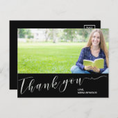 2025年写真卒業お世話になっておりますハガキ ポストカード (正面/裏面)