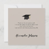 2025年写真卒業のクラス サンキューカード (裏面)