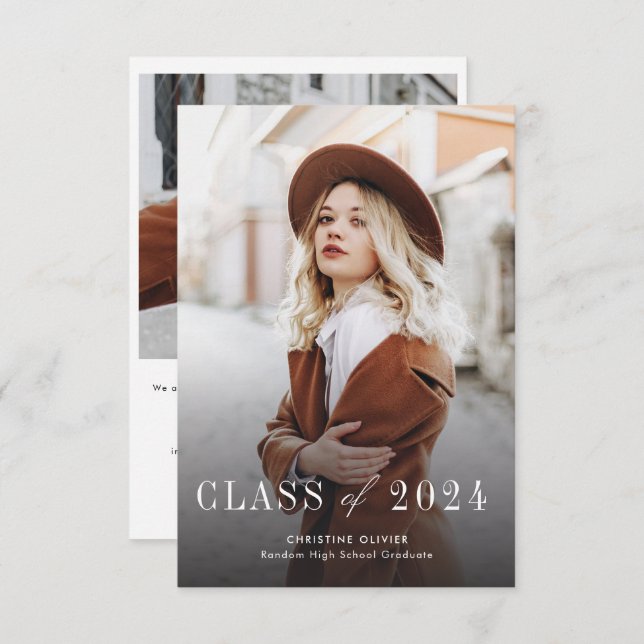 2025年写真卒業クラス発表 (正面/裏面)