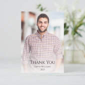 2025年写真卒業モダンのクラス サンキューカード (スタンド正面)