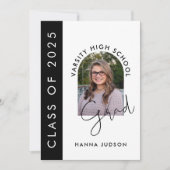 2025年写真卒業モダンオープンハウスのクラス 案内状 (正面)