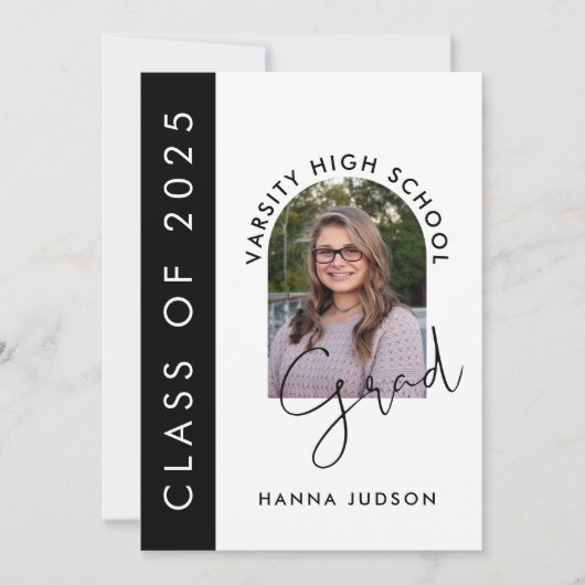 2025年写真卒業モダンオープンハウスのクラス 案内状 (正面)