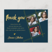 2025年写真卒業数々ののクラスありがとう ポストカード (正面)