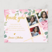 2025年写真卒業数々ののクラスありがとう ポストカード (正面)