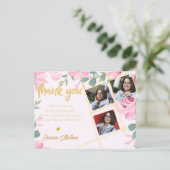 2025年写真卒業数々ののクラスありがとう ポストカード (スタンド正面)