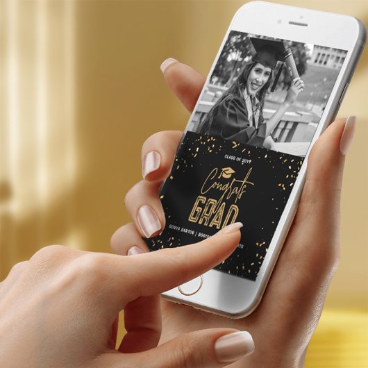 2025年写真卒業発表のクラス 招待状