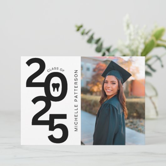 2025年写真歯科学校卒業 招待状 (スタンド正面)