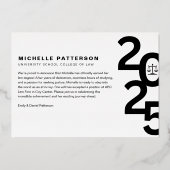 2025年写真法科卒業 箔招待状 (裏面)