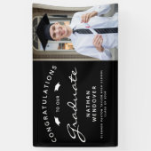 2025年写真白黒卒業 横断幕 (縦)