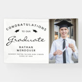 2025年写真白黒卒業 横断幕 (横)