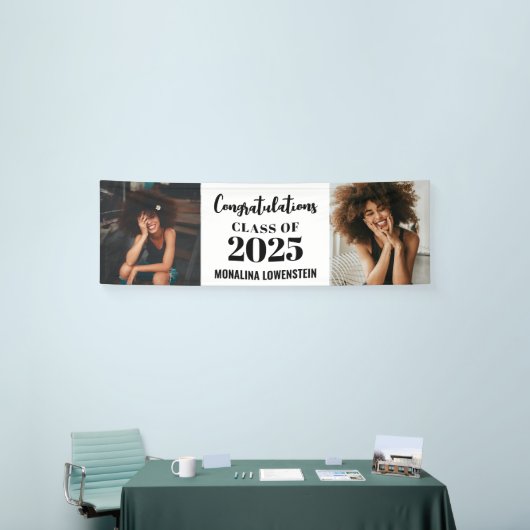 2025年写真研究科2名おめでとうございます 横断幕 (トレードショー)