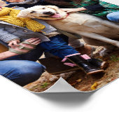 2025年写真12か月パーソナライズされたの新年カレンダー ポスター (角)