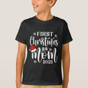 2025年初めてのクリスマス ママ 雪の結晶 Xmas ファミリー Tシャツ