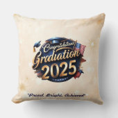 「2025年卒業おめでとう」 クッション (正面)