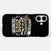 2025年卒業おめでとう ゴールドの卒業おばあちゃん Case-Mate iPhoneケース (裏面 (横))