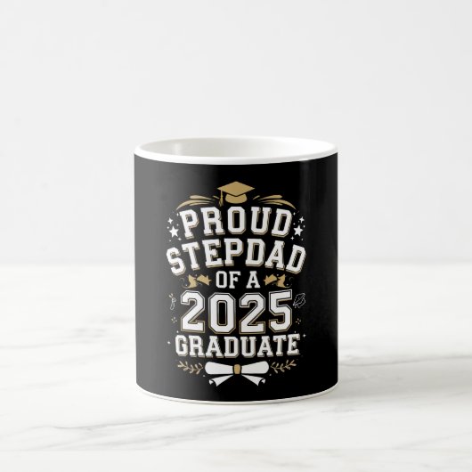 2025年卒業おめでとう ステップダディ コーヒーマグカップ (中央)
